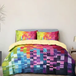 Geometric Pattern Duvet Cover Set Set Soft 3-Piece Luxury Cotton Bedding Set Home Decor Gift Twin Full King Queen Size Duvet Cover