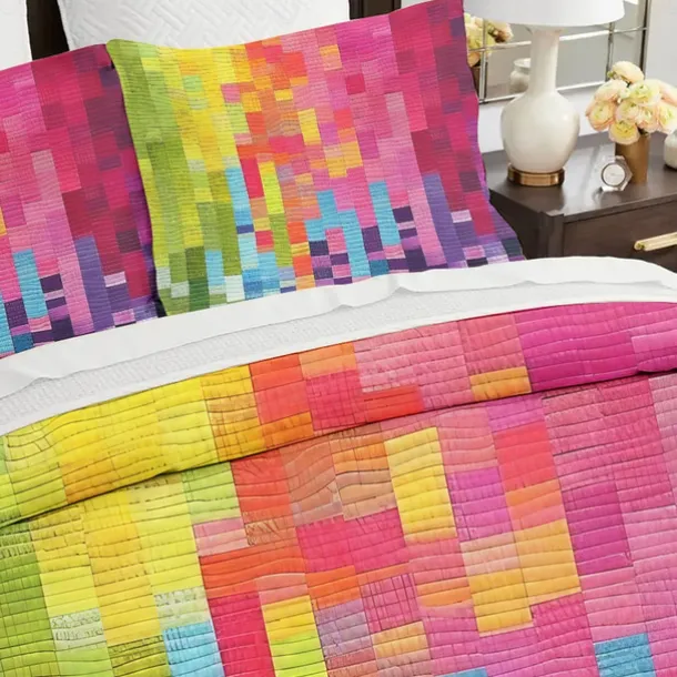 Geometric Pattern Duvet Cover Set Set Soft 3-Piece Luxury Cotton Bedding Set Home Decor Gift Twin Full King Queen Size Duvet Cover