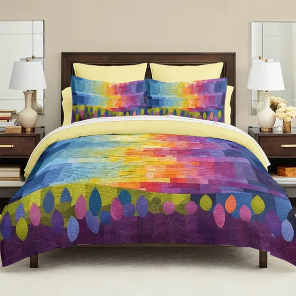 Geometric Pattern Duvet Cover Set Set Soft 3-Piece Luxury Cotton Bedding Set Home Decor Gift Twin Full King Queen Size Duvet Cover