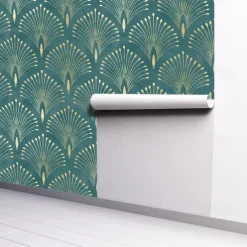 Geometric Wallpaper Home Decoration Comtemporary Vintage Wall Covering, PVC / Vinyl Material Self adhesive Wallpaper, Room Wallcovering