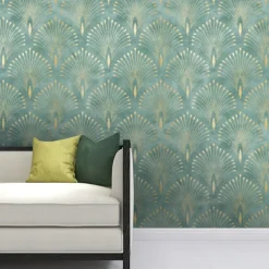 Geometric Wallpaper Home Decoration Comtemporary Vintage Wall Covering, PVC / Vinyl Material Self adhesive Wallpaper, Room Wallcovering