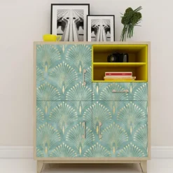 Geometric Wallpaper Home Decoration Comtemporary Vintage Wall Covering, PVC / Vinyl Material Self adhesive Wallpaper, Room Wallcovering