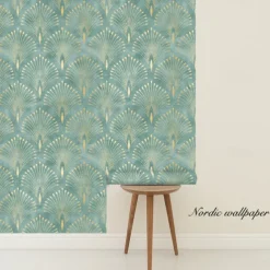 Geometric Wallpaper Home Decoration Comtemporary Vintage Wall Covering, PVC / Vinyl Material Self adhesive Wallpaper, Room Wallcovering