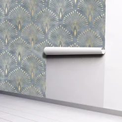 Geometric Wallpaper Home Decoration Comtemporary Vintage Wall Covering, PVC / Vinyl Material Self adhesive Wallpaper, Room Wallcovering