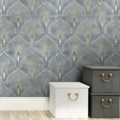 Geometric Wallpaper Home Decoration Comtemporary Vintage Wall Covering, PVC / Vinyl Material Self adhesive Wallpaper, Room Wallcovering