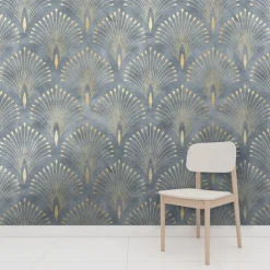 Geometric Wallpaper Home Decoration Comtemporary Vintage Wall Covering, PVC / Vinyl Material Self adhesive Wallpaper, Room Wallcovering