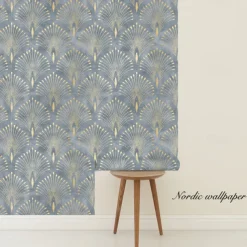 Geometric Wallpaper Home Decoration Comtemporary Vintage Wall Covering, PVC / Vinyl Material Self adhesive Wallpaper, Room Wallcovering