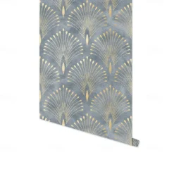 Geometric Wallpaper Home Decoration Comtemporary Vintage Wall Covering, PVC / Vinyl Material Self adhesive Wallpaper, Room Wallcovering