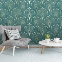 Geometric Wallpaper Home Decoration Comtemporary Vintage Wall Covering, PVC / Vinyl Material Self adhesive Wallpaper, Room Wallcovering