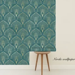 Geometric Wallpaper Home Decoration Comtemporary Vintage Wall Covering, PVC / Vinyl Material Self adhesive Wallpaper, Room Wallcovering