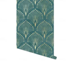 Geometric Wallpaper Home Decoration Comtemporary Vintage Wall Covering, PVC / Vinyl Material Self adhesive Wallpaper, Room Wallcovering