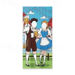 German Oktoberfest Customized Door Covers Design Your Own Door Tapestry Personalized Custom Made Door Curtain Removable for Front Door Indoor Outdoor Friends Couple Gift