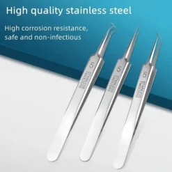 German Ultra-Fine Pimple Tweezers for Acne and Blackhead Removal - Salon Quality Beauty Tool for Face Health and Care
