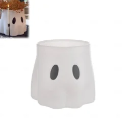 Ghost Bucket Decor Planter Halloween Cutest Ghost Decoration,Ghost Planter Ghost Vase, Ghost Candy Bowl Decor, Display Stand Decor for Indoor Outdoor Home Decor