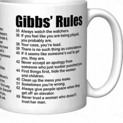 Gibbs Rules mugs 11oz Simple Office Ceramic Coffee Mug Success criteria Tea Cup Gift For Your Wife Husband