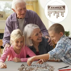 Gifts for Mom Grandma to Remember Everyone's Birthday Wooden Family Birthday Reminder Calendar Plaque with 100 Wood Tags Wall Hanging Unique Presents Ideas from Daughter Son