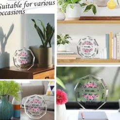 Gifts for Women (4*4Inch), Birthday Gifts Inspiration Religious Gifts Spiritual Gifts Catholic Gifts For Women Her Mom Friends Female Coworker Sister (Acrylic)