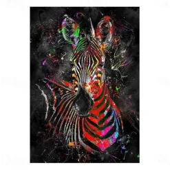 Giraffe Graffiti Wall Art Canvas Paintings on the Wall Art Posters and Prints Animals Modern Pictures For Kids Room Decor