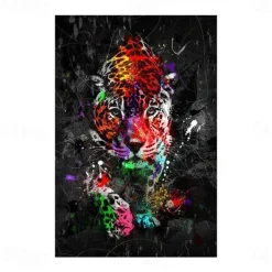 Giraffe Graffiti Wall Art Canvas Paintings on the Wall Art Posters and Prints Animals Modern Pictures For Kids Room Decor