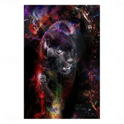 Giraffe Graffiti Wall Art Canvas Paintings on the Wall Art Posters and Prints Animals Modern Pictures For Kids Room Decor