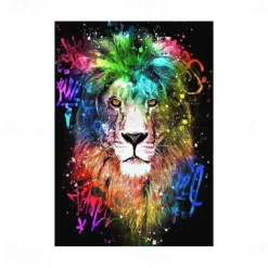 Giraffe Graffiti Wall Art Canvas Paintings on the Wall Art Posters and Prints Animals Modern Pictures For Kids Room Decor