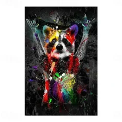 Giraffe Graffiti Wall Art Canvas Paintings on the Wall Art Posters and Prints Animals Modern Pictures For Kids Room Decor