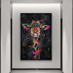 Giraffe Graffiti Wall Art Canvas Paintings on the Wall Art Posters and Prints Animals Modern Pictures For Kids Room Decor