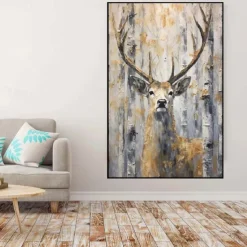 Giraffe Oil Painting handmade African Animals painting handmade Wall Art Wild Animals oil painting Impasto Textured Artwork Gifts paintings for Kids room living room wall decoration