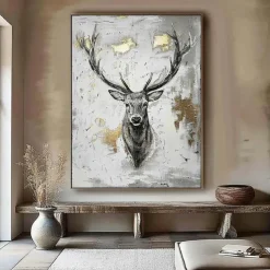 Giraffe Oil Painting handmade African Animals painting handmade Wall Art Wild Animals oil painting Impasto Textured Artwork Gifts paintings for Kids room living room wall decoration