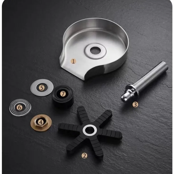 Glass Rinser For Kitchen Sink,Stainless Steel Cup Washer For Sink,Glass Washer for Sink,Cup Cleaner For Sink,Metal Washer,Kitchen Sink Accessories(Send 2 Kinds of Gaskets)