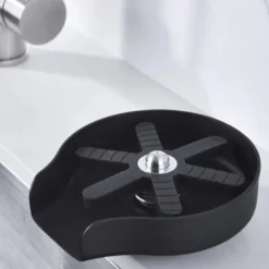 Glass Rinser For Kitchen Sink,Stainless Steel Cup Washer For Sink,Glass Washer for Sink,Cup Cleaner For Sink,Metal Washer,Kitchen Sink Accessories(Send 2 Kinds of Gaskets)