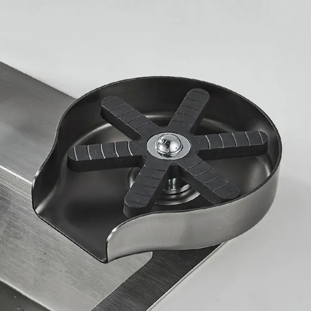 Glass Rinser For Kitchen Sink,Stainless Steel Cup Washer For Sink,Glass Washer for Sink,Cup Cleaner For Sink,Metal Washer,Kitchen Sink Accessories