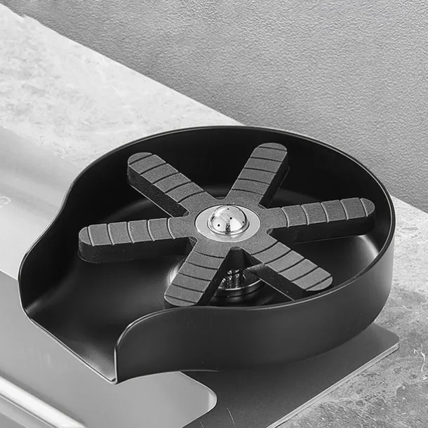 Glass Rinser For Kitchen Sink,Stainless Steel Cup Washer For Sink,Glass Washer for Sink,Cup Cleaner For Sink,Metal Washer,Kitchen Sink Accessories