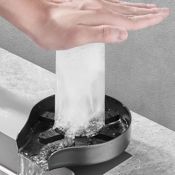 Glass Rinser For Kitchen Sink,Stainless Steel Cup Washer For Sink,Glass Washer for Sink,Cup Cleaner For Sink,Metal Washer,Kitchen Sink Accessories