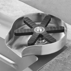 Glass Rinser For Kitchen Sink,Stainless Steel Cup Washer For Sink,Glass Washer for Sink,Cup Cleaner For Sink,Metal Washer,Kitchen Sink Accessories