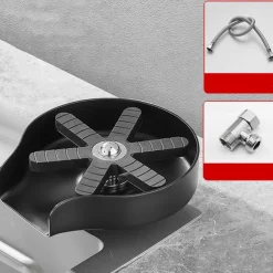 Glass Rinser For Kitchen Sink,Stainless Steel Cup Washer For Sink,Glass Washer for Sink,Cup Cleaner For Sink,Metal Washer,Kitchen Sink Accessories