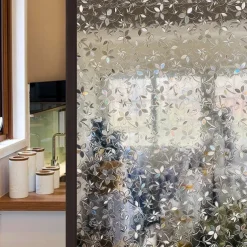 Glass Window Film Frosted Static Cling Translucent Glass Film Window Privacy Film Sticker Home Bathroom Decortion / Window Film / Window Sticker / Door Sticker Wall Stickers For Bedroom Living Room