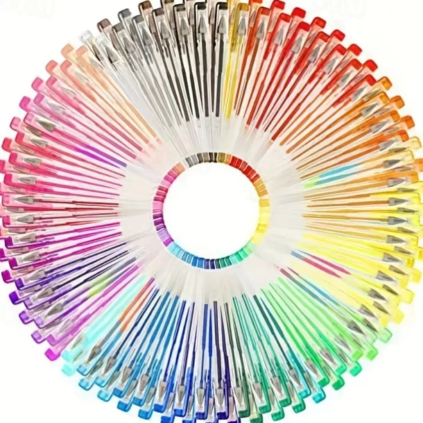 Glitter Gel Pen Color Neutral Pen Ballpoint Pen Hand Account Pen Children's Luminous Flashing Stars Special Color for Note-taking