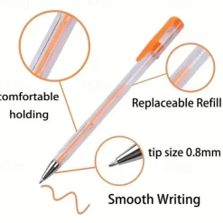 Glitter Gel Pen Color Neutral Pen Ballpoint Pen Hand Account Pen Children's Luminous Flashing Stars Special Color for Note-taking