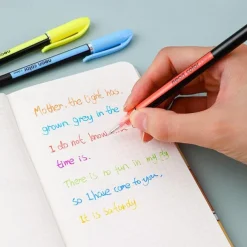 Glitter Gel Pen Color Neutral Pen Ballpoint Pen Hand Account Pen Children's Luminous Flashing Stars Special Color for Note-taking