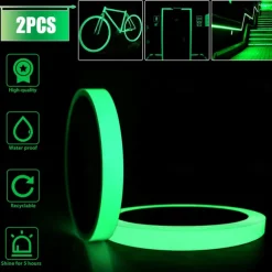 Glow In The Dark Self-adhesive Tape Light Safe Luminous Tape Sticker 1m X 3cm Waterproof Removable Durable Wearable Stable Safety