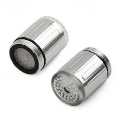 Glow LED Faucet Temperature Sensor Light RGB 3 Color Shower Kitchen Water Tap