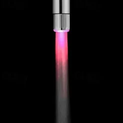 Glow LED Faucet Temperature Sensor Light RGB 3 Color Shower Kitchen Water Tap