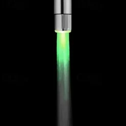 Glow LED Faucet Temperature Sensor Light RGB 3 Color Shower Kitchen Water Tap