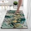 Golden Bath Mat Non-slip Diatomaceous Earth Bath Rug Soft Mat Rubber Anti-Slip Fast Dry Super Absorbent Thin Bathroom Mat for Under Door - Bathroom Floor Mat Rug Bathtub Front Shower Mat Sink
