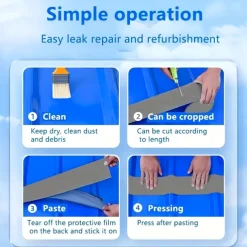 Golden Roof Waterproof Tape - Industrial-grade Leak-proof Sealing for Iron and Roof Surface - 1pc RV Roof Waterproof Membrane