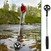 Golf Ball Retriever,Stainless Ball Retriever Tool Golf with Replaceable Release-Ready Ball Pick-Up Head,Golf Accessories Gift for Men Women