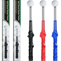 Golf Swing Training Aid - Retractable Sound-Sensing Swing Stick for Correcting Your Golf Swing, Perfect for Indoor and Outdoor Practice, Ideal for Beginners and Professionals Alike