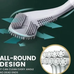 Golf Toilet Brush, Toilet Cleaning Brush, Flexible Bendable Silicone Long Handled Toilet Brush, 360 Deep Toilet Bowl Cleaning Brush,Quick Drying Toilet Brush for Bathroom