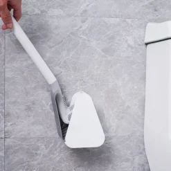Golf Toilet Brush, Toilet Cleaning Brush, Flexible Bendable Silicone Long Handled Toilet Brush, 360 Deep Toilet Bowl Cleaning Brush,Quick Drying Toilet Brush for Bathroom